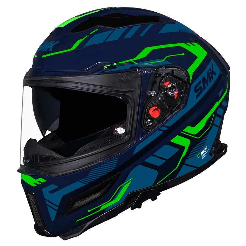 SMK Agnar Tektron Full Face Helmet | ECE 22.06 Certified | GRPS (MA558)