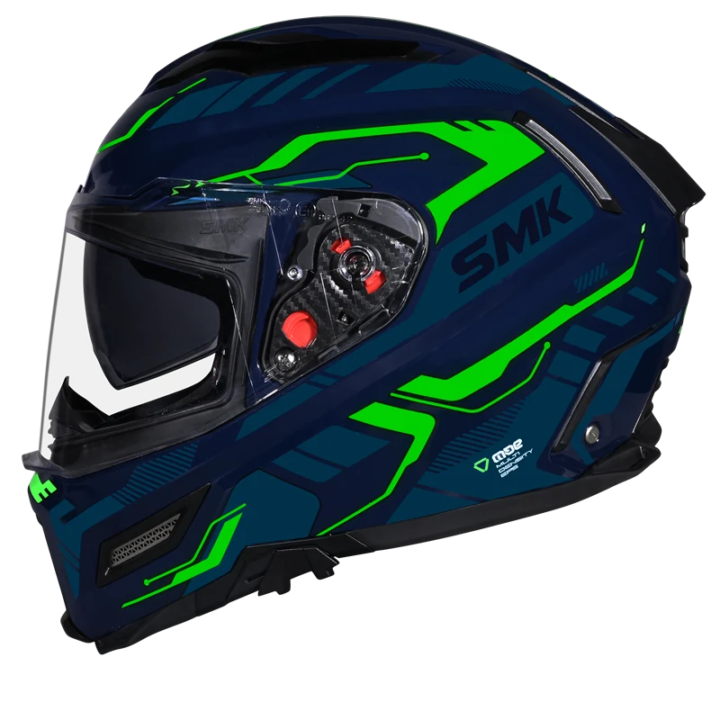SMK Agnar Tektron Full Face Helmet | ECE 22.06 Certified | GRPS (MA558)