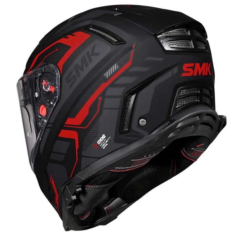 SMK Agnar Tektron Full Face Helmet | ECE 22.06 Certified | GRPS (MA263)