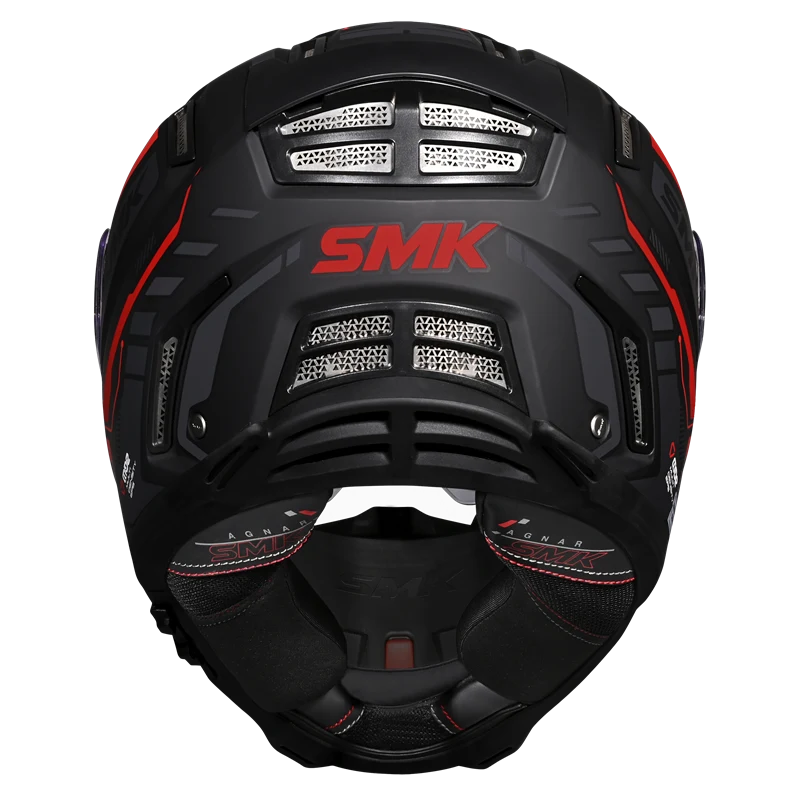 SMK Agnar Tektron Full Face Helmet | ECE 22.06 Certified | GRPS (MA263)