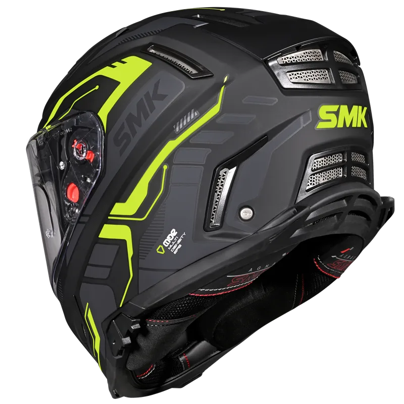 SMK Agnar Tektron Full Face Helmet | ECE 22.06 Certified | GRPS (MA264)