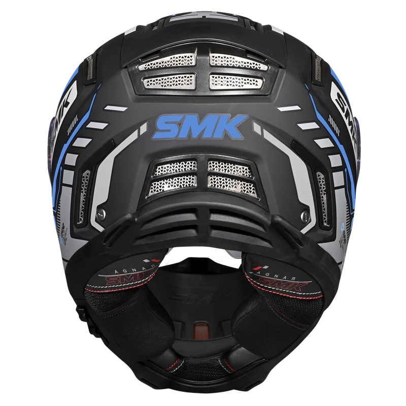 SMK Agnar Tektron Full Face Helmet | ECE 22.06 Certified | GRPS (MA265)