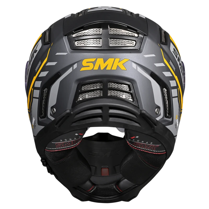 SMK Agnar Tektron Full Face Helmet | ECE 22.06 Certified | GRPS (MA664)