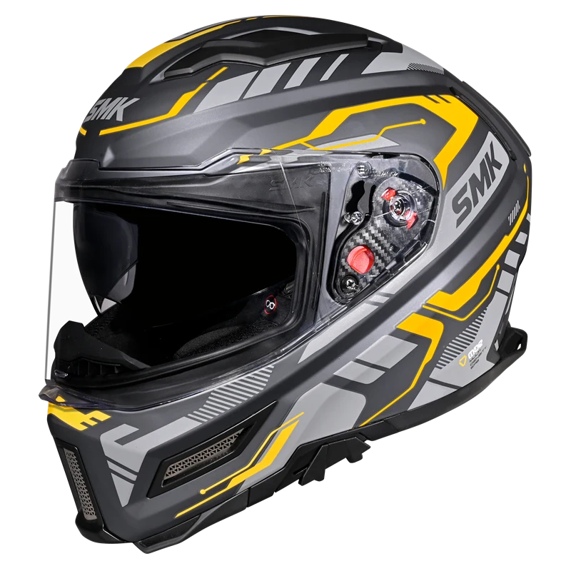 SMK Agnar Tektron Full Face Helmet | ECE 22.06 Certified | GRPS (MA664)