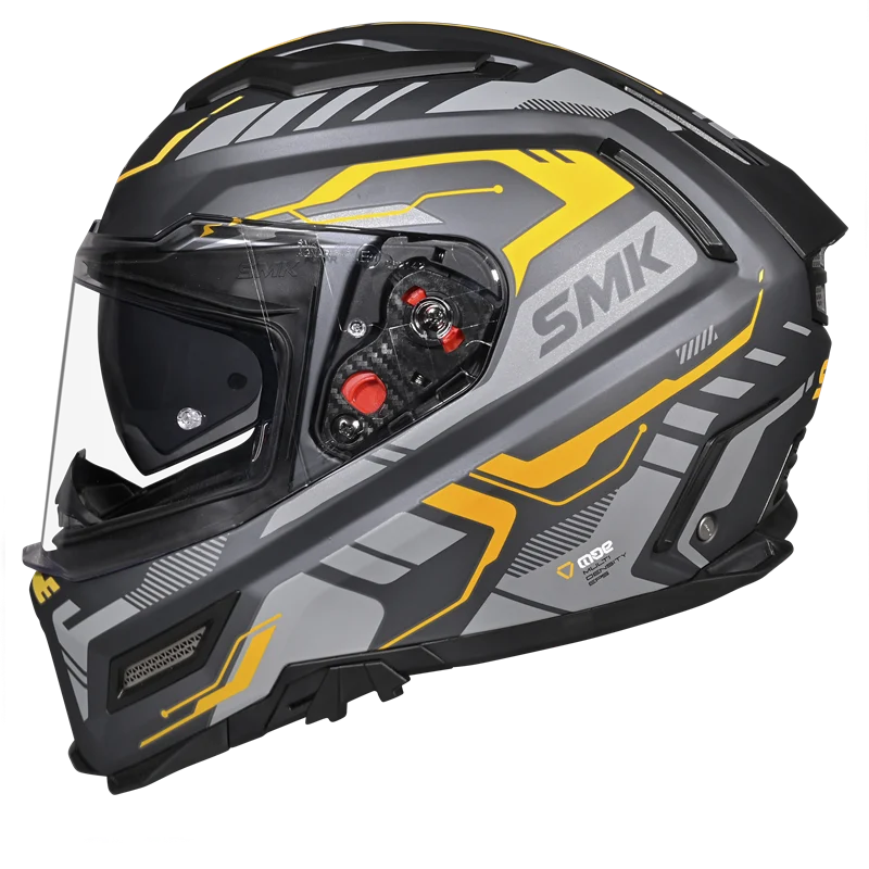 SMK Agnar Tektron Full Face Helmet | ECE 22.06 Certified | GRPS (MA664)