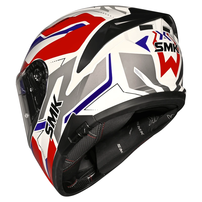 SMK Typhoon Azonix Full Face Helmet – ECE 22.06, ISI & DOT Certified GRPS (GL135)
