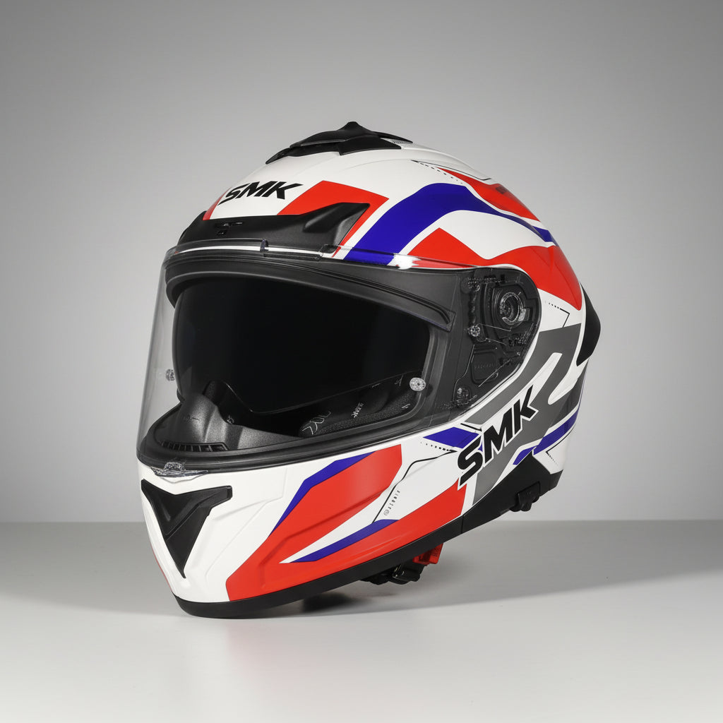 SMK Typhoon Azonix Full Face Helmet – ECE 22.06, ISI & DOT Certified GRPS (GL135)