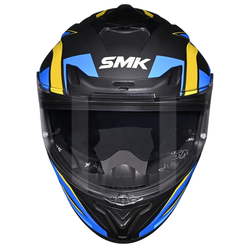SMK Typhoon Azonix Full Face Helmet – ECE 22.06, ISI & DOT Certified GRPS (GL254)
