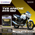 Ceramic Brake Pads For TVS Apache RTR 180 - Rear - CRM269 - 1 Set - CRANK1