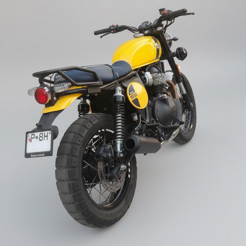 Barrel B-20 Bass Master Slip-On Exhaust with Decat Pipe for Royal Enfield Bear 650 | SS304 Performance Exhaust