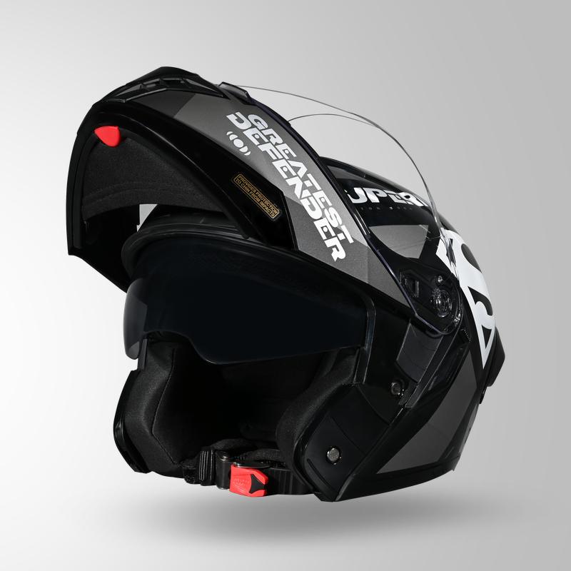 Studds Trooper Legacy Shield Flip-Up Full Face Helmet | ISI & DOT Certified Modular Helmet