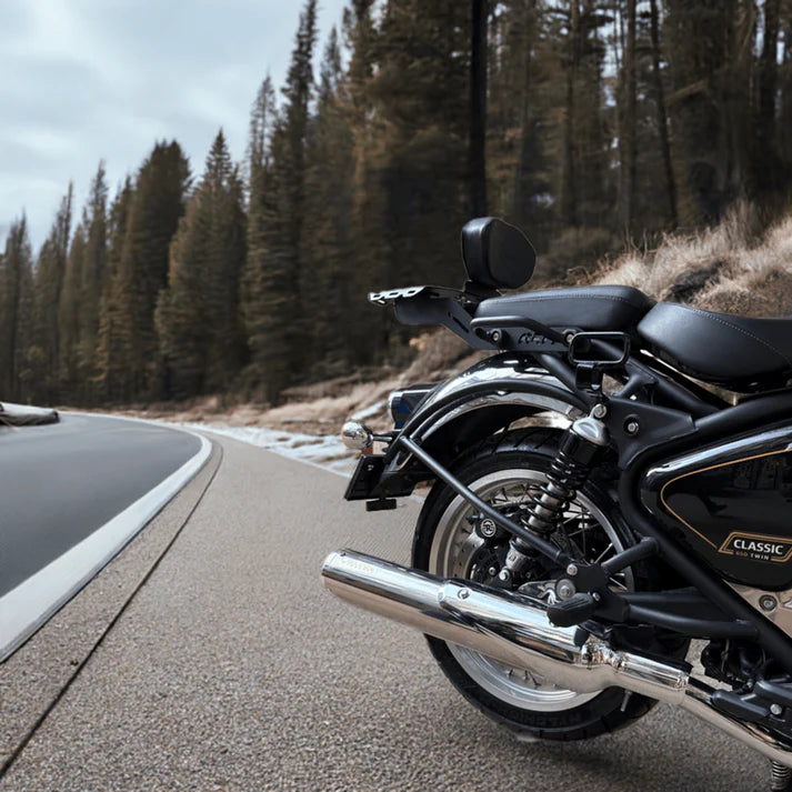 Barrel B-12 Bass Master Exhaust for Royal Enfield Super Meteor 650 & Classic 650 | SS304 Slip-On Performance Exhaust
