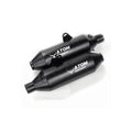 Barrel ATOM 2.0 Slip-On Exhaust for Royal Enfield Interceptor 650 & Continental GT 650 | SS304 Stainless Steel - Mirror & Black