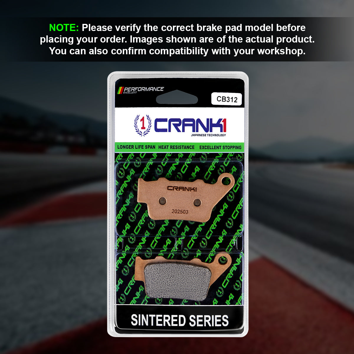 Sintered Brake Pads For Ducati Scrambler Nightshift 800 (2023 Onwards) - Rear - CB312 - 1 Set