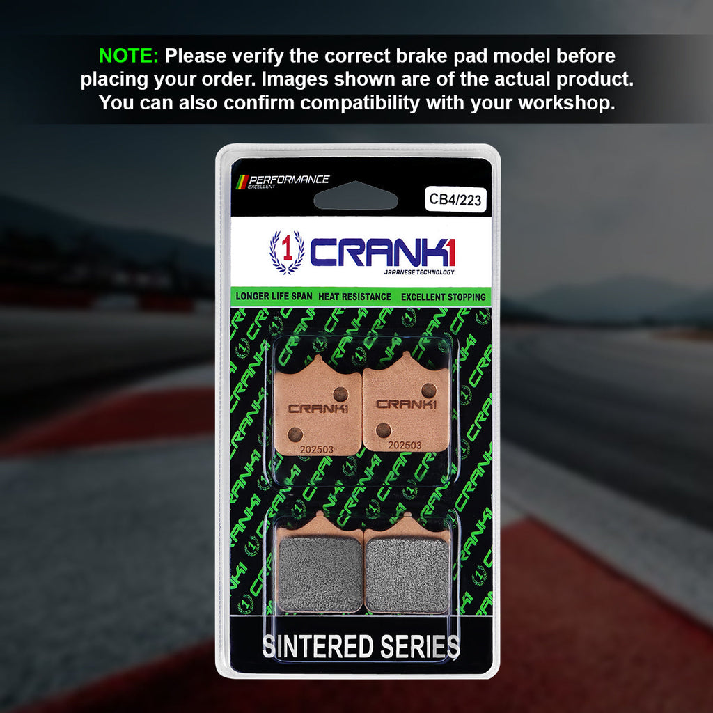Sintered Brake Pads For Benelli TNT 600i (2014 Onwards) - Front - CB4/223 - 2 Sets - CRANK1