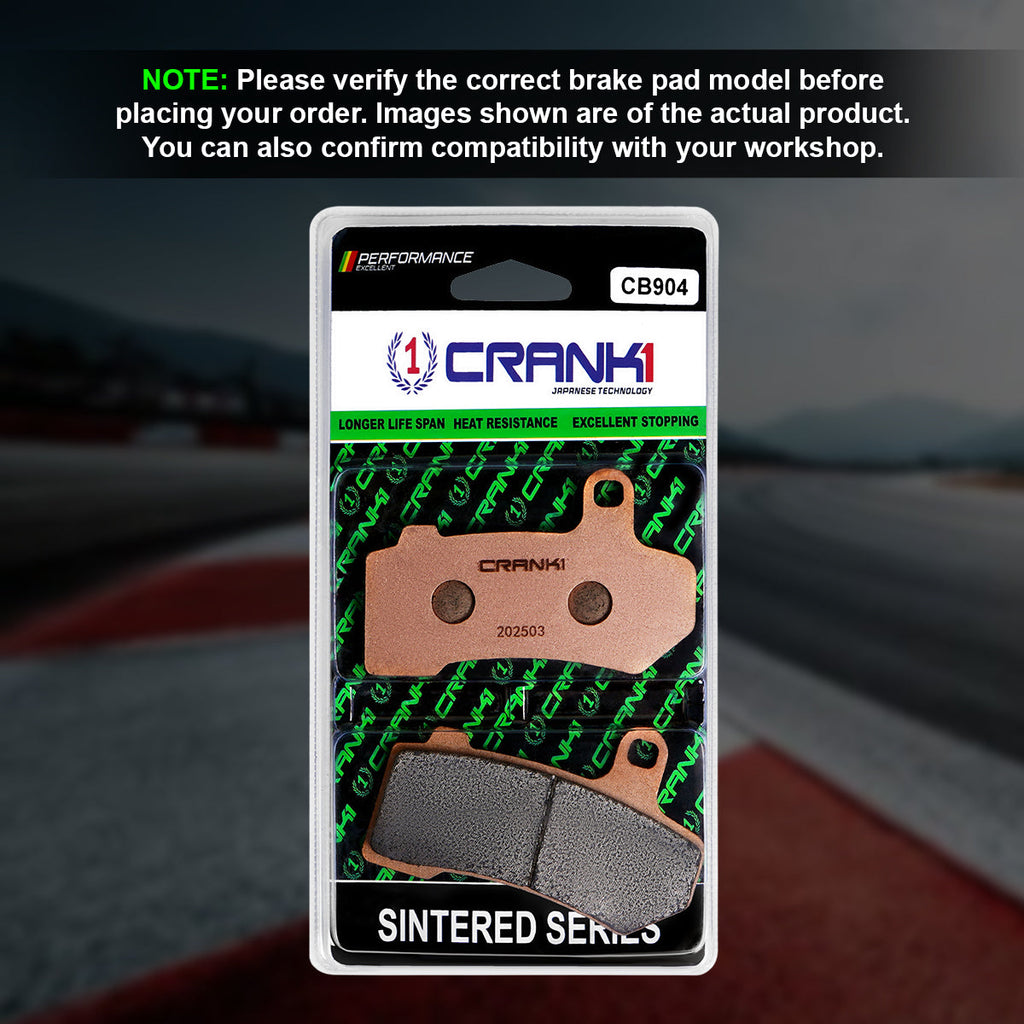 Sintered Brake Pads For Harley Davidson Night Rod (2006 Onwards) - Front - CB904 - 2 Sets - CRANK1