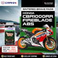 Sintered Brake Pads For Honda CBR1000RR Abs Fireblade (2014-2016) - Rear - CB634 - 1 Set - CRANK1