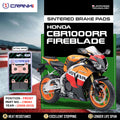 Sintered Brake Pads For Honda CBR1000RR Fireblade (2008-2013) - Front - CB093 - 2 Sets Required - CRANK1
