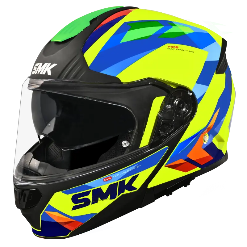 SMK Gullwing Charger Modular Helmet | ECE 22.06 Flip-Up Helmet |GRPS (GL458)