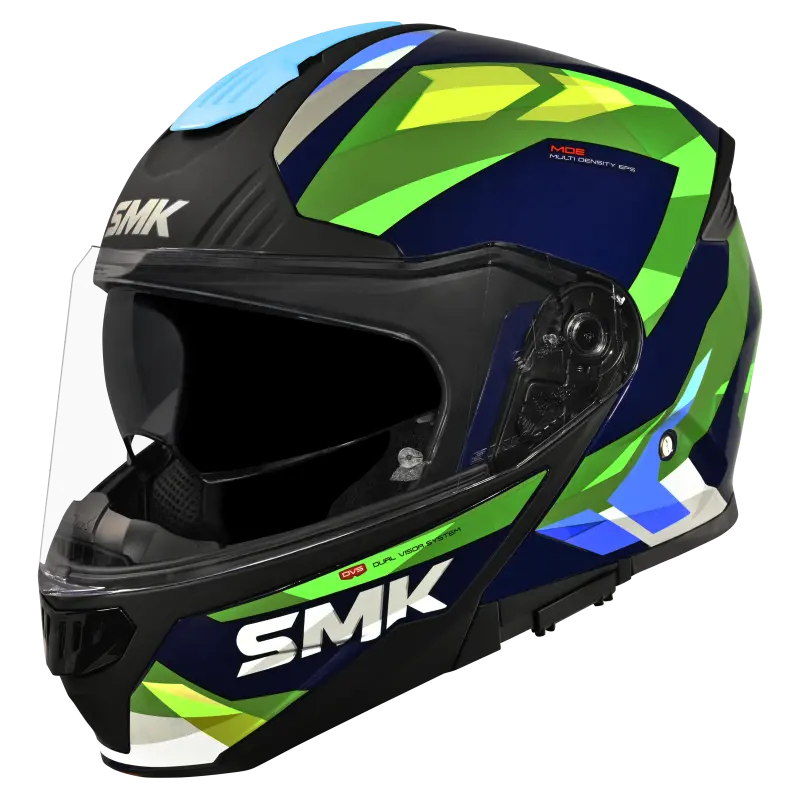 SMK Gullwing Charger Modular Helmet | ECE 22.06 Flip-Up Helmet |GRPS (GL585)