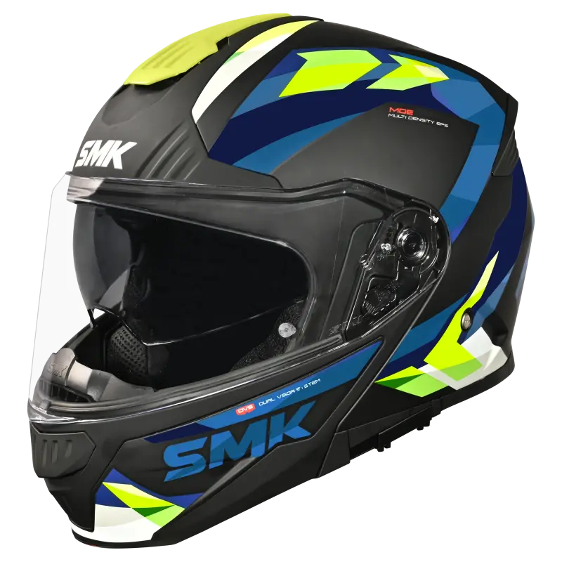 SMK Gullwing Charger Modular Helmet | ECE 22.06 Flip-Up Helmet | GRPS (MA254)
