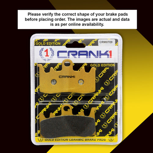 Ceramic Brake Pads For BMW R 1000 GS - Front - CRM0709 - 2 Sets - CRANK1