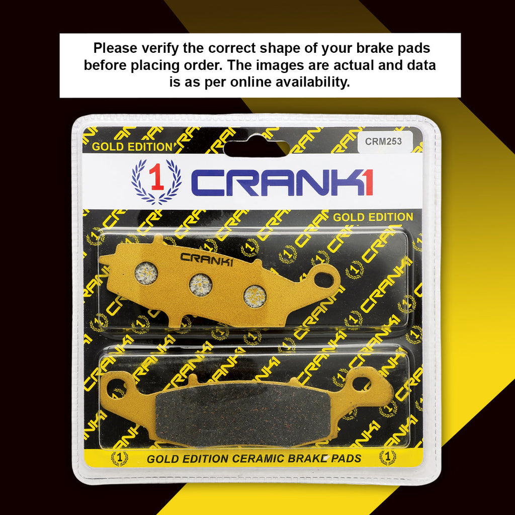 Ceramic Brake Pads For Left And Right Kawasaki Ninja 650 (2006-2016) - Front - CRM534 + CRM253 - 2 Sets - CRANK1