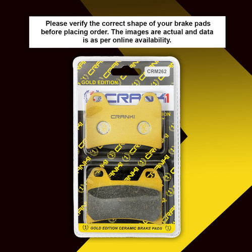 Ceramic Brake Pads For Ducati Hypermotard 1100 EVO SP - Front - CRM262 - 2 Sets - CRANK1