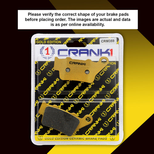 Ceramic Brake Pads For BMW G 310 RR - Rear - CRM359 - 1 Set - CRANK1