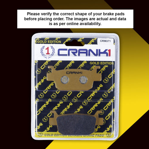 Ceramic Brake Pads For Benelli TRK 502 X (2017-2020) - Rear - CRM371 - 1 Set - CRANK1