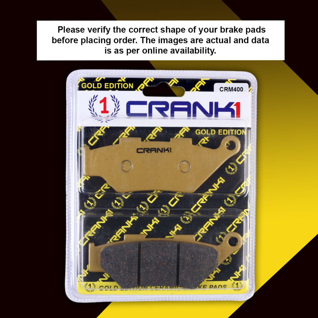 Ceramic Brake Pads For Benelli TRK 502 X (2022) - Front - CRM400 - 2 Sets - CRANK1