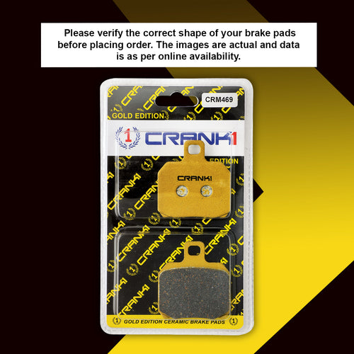 Ceramic Brake Pads For Ducati Hypermotard 1100 EVO SP - Rear - CRM469 - 1 Set - CRANK1