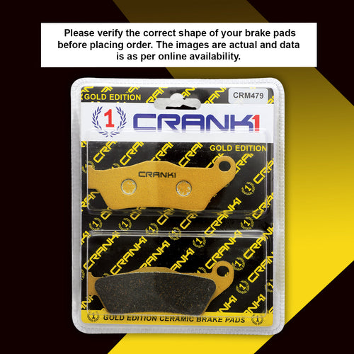 Ceramic Brake Pads For Ducati Multistrada 950 - Rear - CRM479 - 1 Set - CRANK1