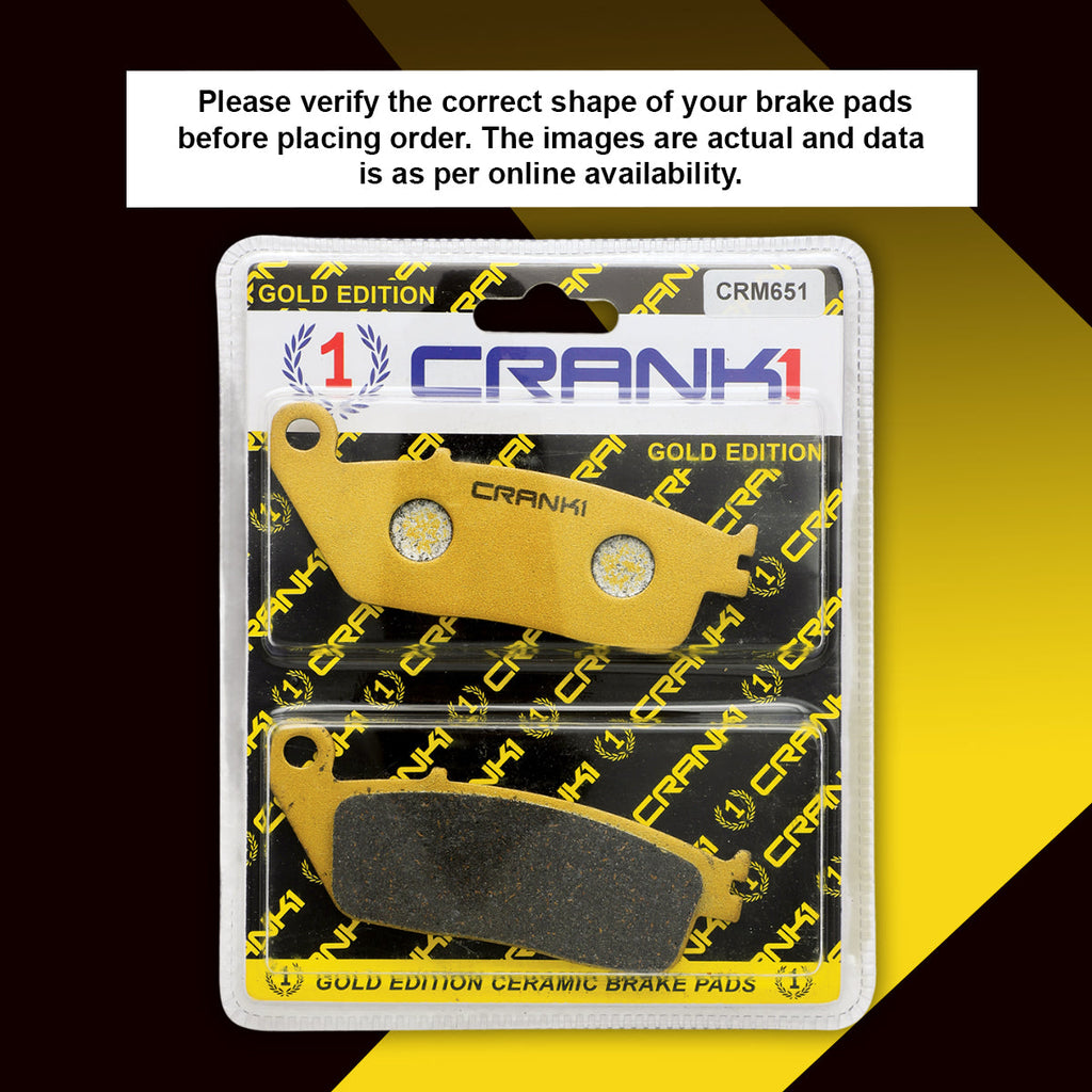 Ceramic Brake Pads For Triumph Street Triple 675 - Front - CRM651 - 2 Sets - CRANK1