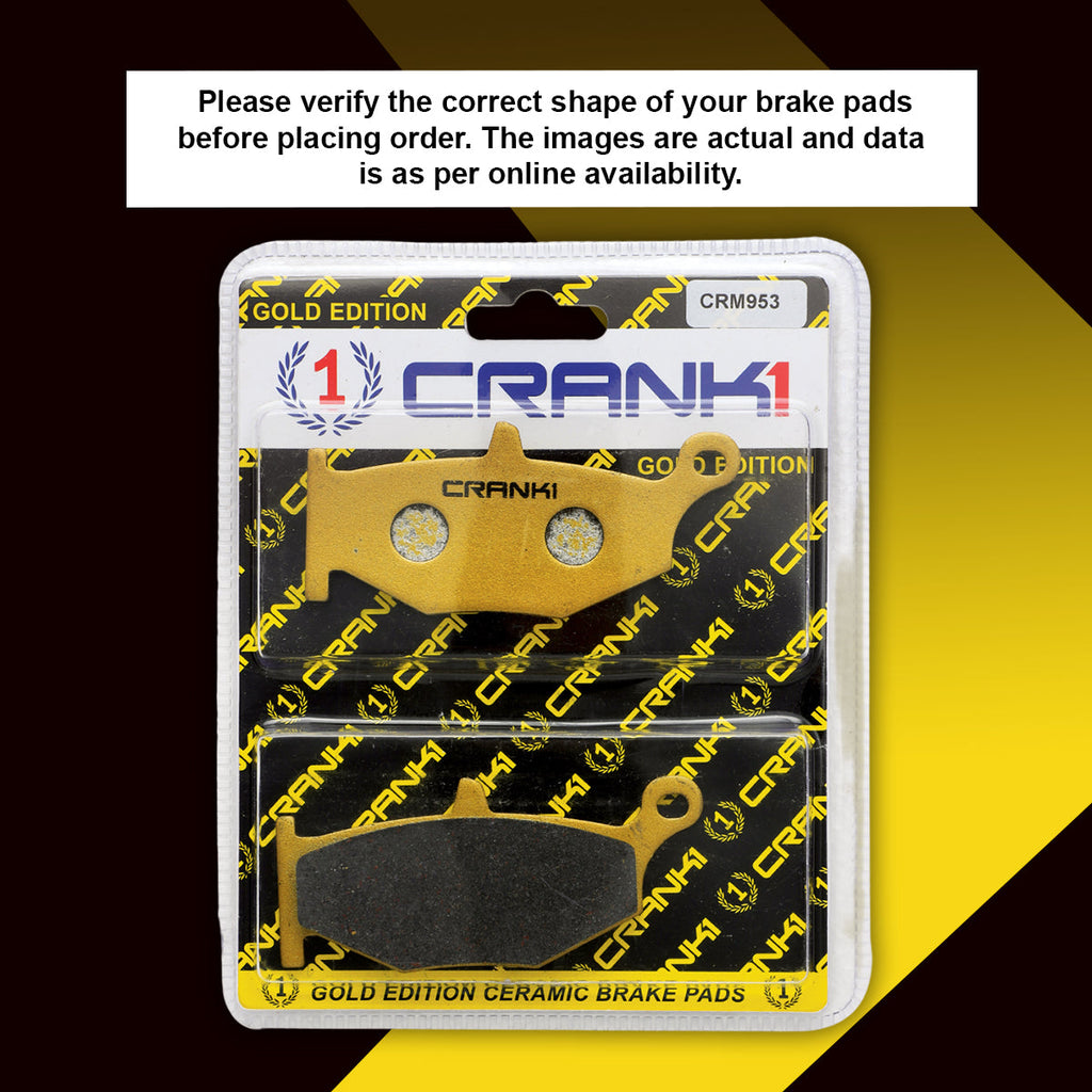 Ceramic Brake Pads For Suzuki GSX-S750 (2011-2018) - Rear - CRM953 - 1 Set - CRANK1