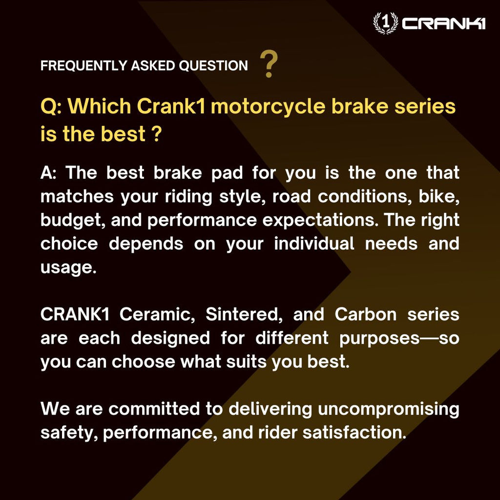Ceramic Brake Pads For Yamaha R15 V4 (2022-2023) - Front - CRM479 - 1 Set - CRANK1