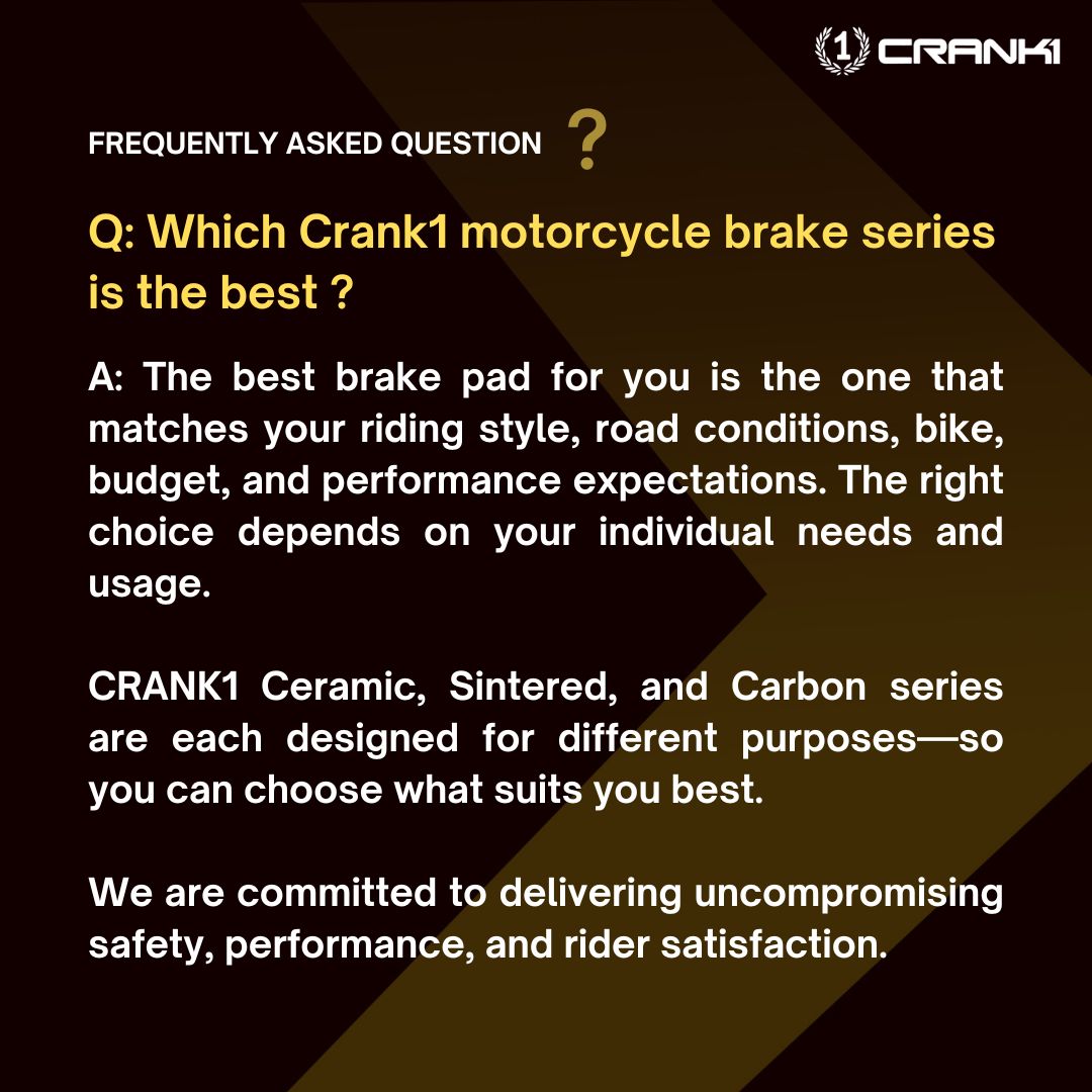 Ceramic Brake Pads For Yamaha R15 V4 (2022-2023) - Front - CRM479 - 1 Set - CRANK1