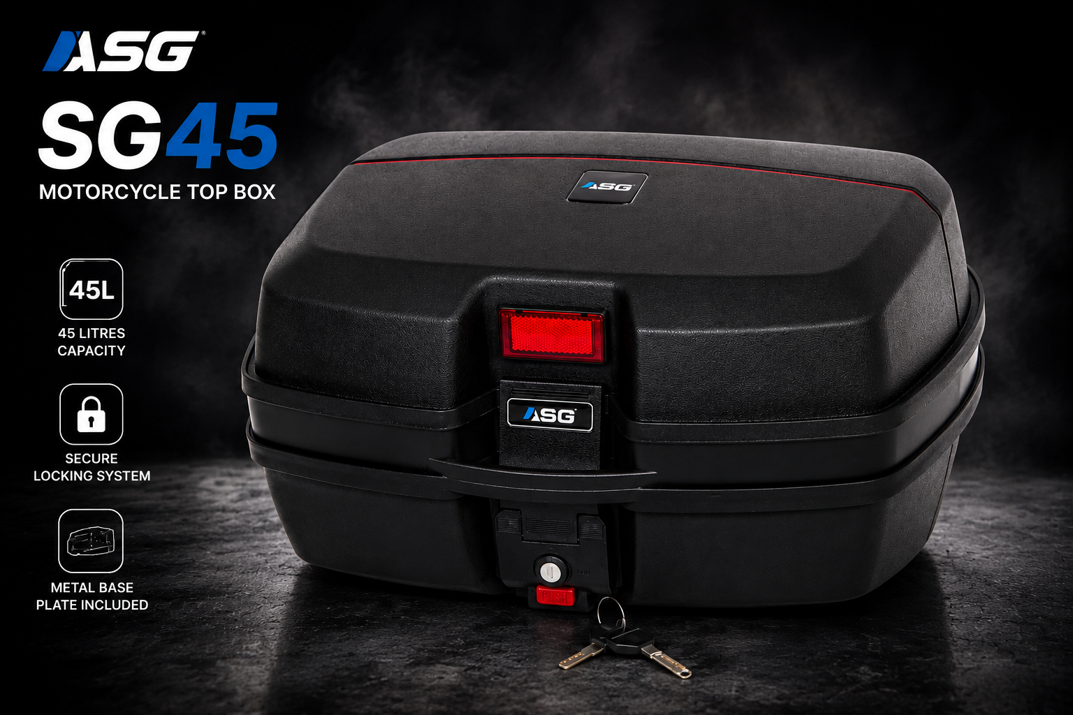 ASG SG-45 Top Box (45 Liters) - TTT Moto