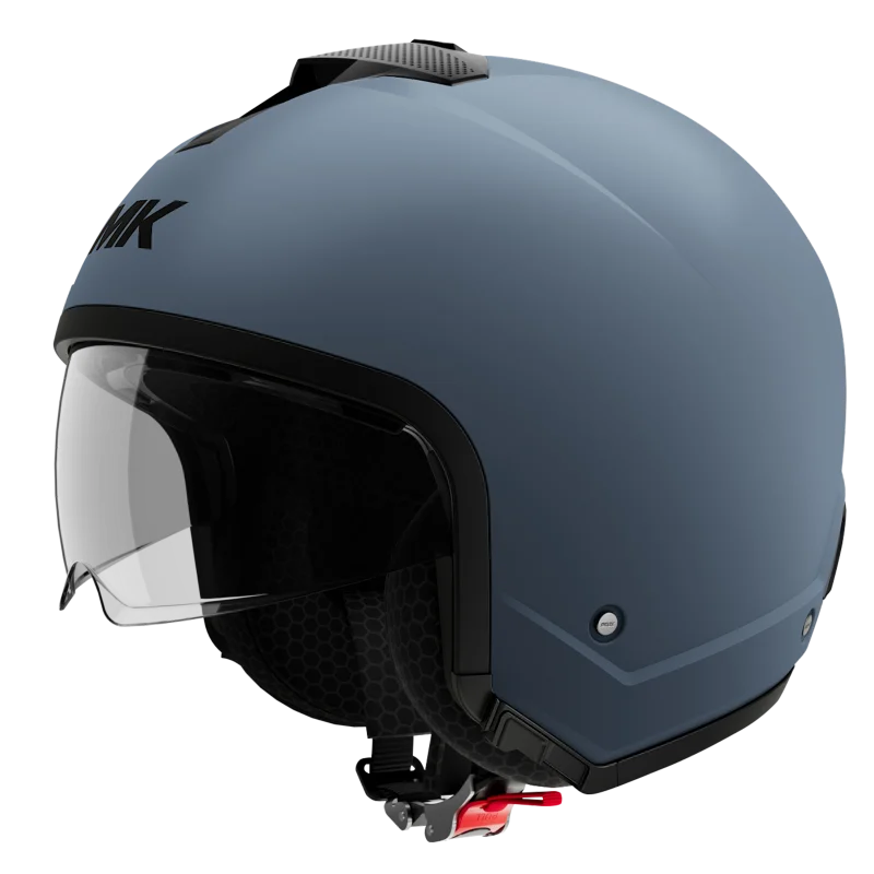 SMK Delta City Solid Open Face Helmet | ECE 22.06 Certified - Grey (MA600)