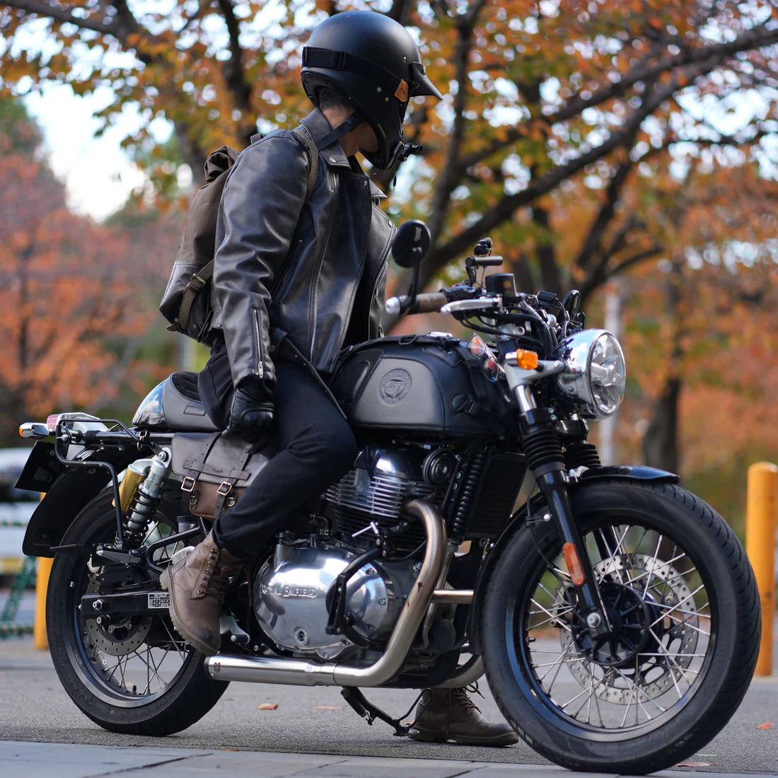 Royal Enfield Interceptor / Continental GT 650 2x1 Full System Exhaust - Short Can (2 O2 Sensors)