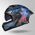 Studds Trooper Superman Edition Flip-Up Helmet - MATT BLACK & BLUE | ISI & DOT Certified Modular Motorcycle Helmet (Copy)
