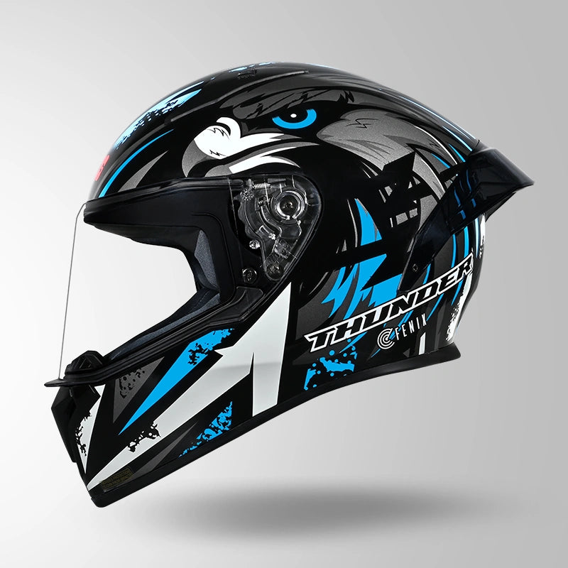 STUDDS Thunder Fenix Full Face Helmet | ISI & DOT Certified Motorcycle Helmet
