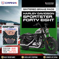 Sintered Brake Pads For Harley Davidson Sportster Forty Eight (2011-2013) - Rear - CB783 - 1 Set - CRANK1