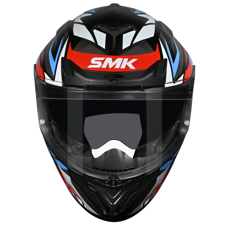 SMK Typhoon Rival Full Face Helmet | ECE 22.06 Certified Sport Touring Helmet GRPS With Dual Spoiler (MA213)