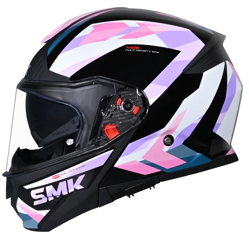 SMK Gullwing Charger Modular Helmet | ECE 22.06 Flip-Up Helmet | GRPS (GL219)