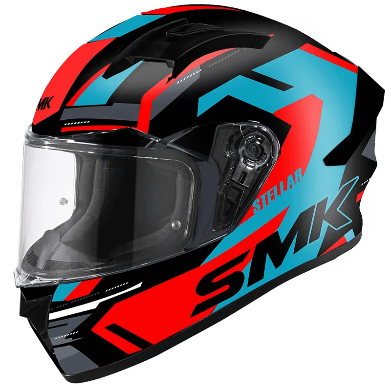SMK Stellar K-Power Full Face Helmet | ECE 22.06 Certified Sport Touring Helmet GRPS (GL253)
