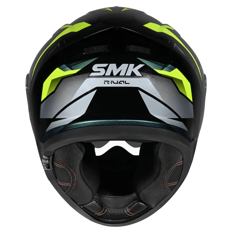 SMK Typhoon Rival Full Face Helmet | ECE 22.06 Certified Sport Touring Helmet GRPS With Dual Spoiler (MA254C)