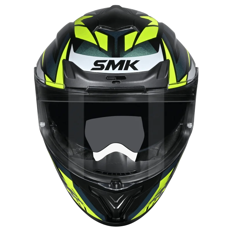 SMK Typhoon Rival Full Face Helmet | ECE 22.06 Certified Sport Touring Helmet GRPS With Dual Spoiler (MA254C)