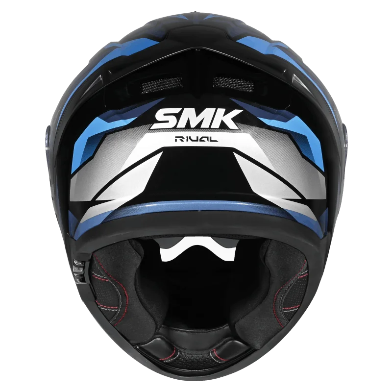 SMK Typhoon Rival Full Face Helmet | ECE 22.06 Certified Sport Touring Helmet GRPS With Dual Spoiler (MA256)