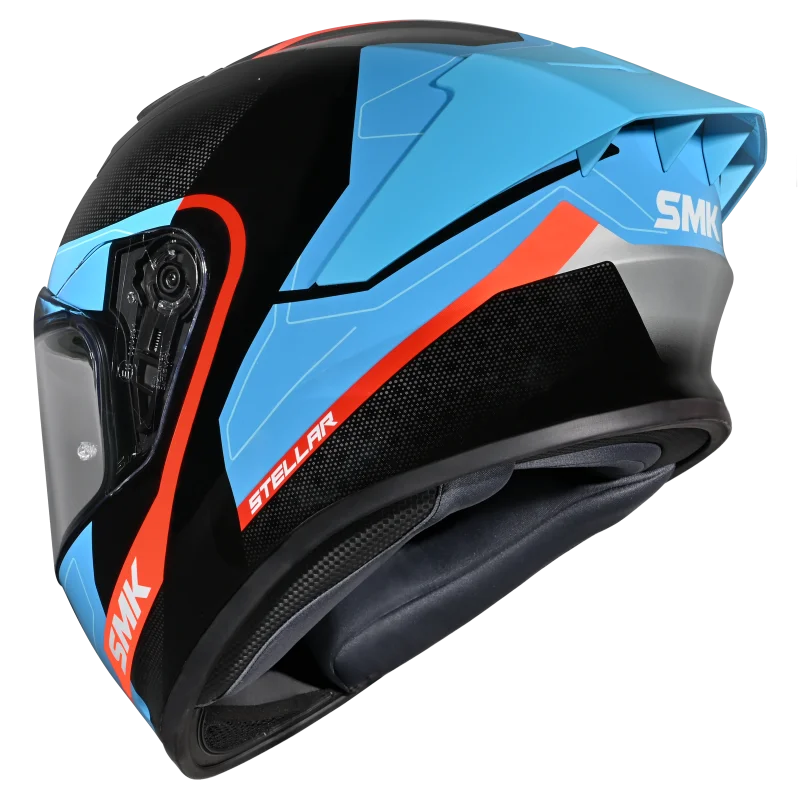 SMK Stellar Sport Flight Full Face Helmet | ECE 22.06 Certified Sport Riding Helmet GRPS (GL256)